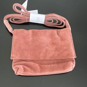 Elegant Pink Suede Women's Bag